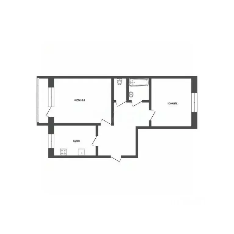 2-к кв. Курганская область, с. Кетово ул. Уральская, 17А (62.2 м) - Фото 2