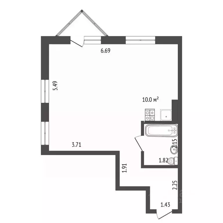 Студия Камчатский край, Петропавловск-Камчатский Даурская ул., 10 ... - Фото 2