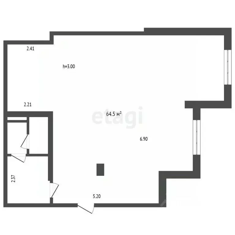 Помещение свободного назначения в Тюменская область, Тюмень Заречный ... - Фото 2