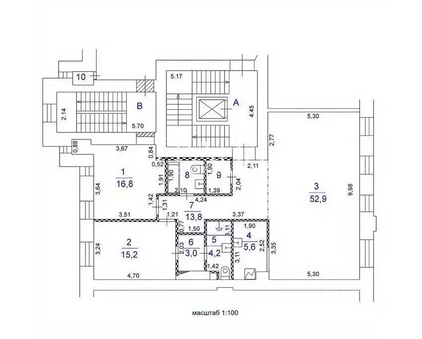 3-к кв. Москва Малая Бронная ул., 4 (120.0 м) - Фото 2