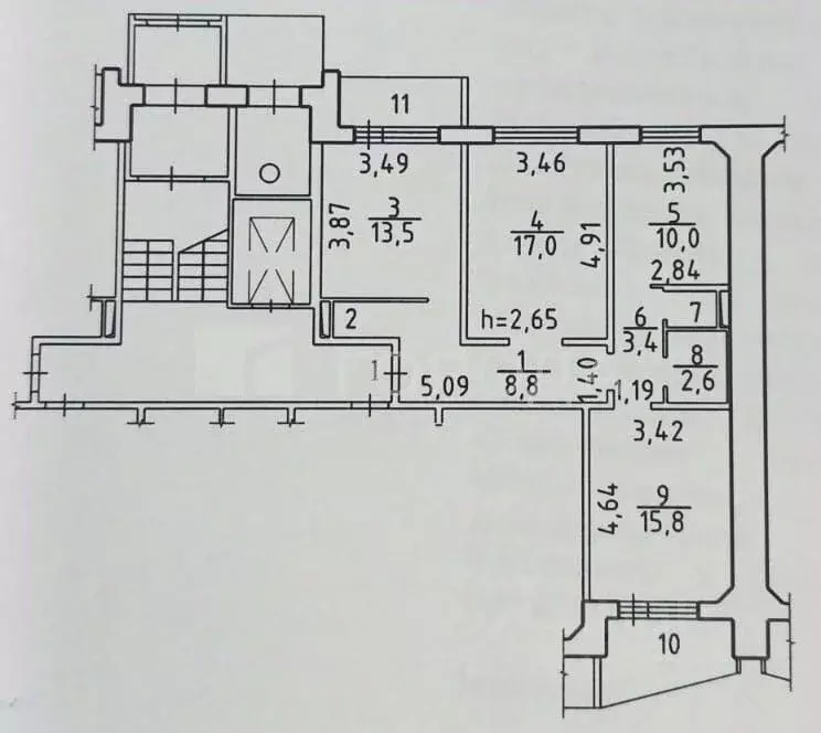 3-к кв. Новосибирская область, Новосибирск ул. В. Высоцкого, 36/1 ... - Фото 2