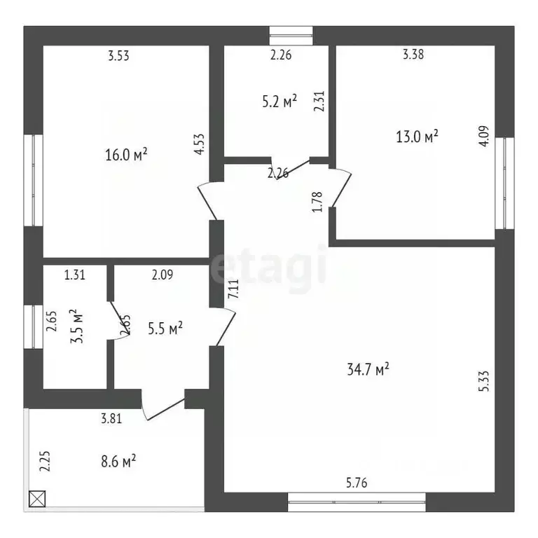 Дом в Тюменская область, Нижнетавдинский муниципальный округ, с. ... - Фото 2