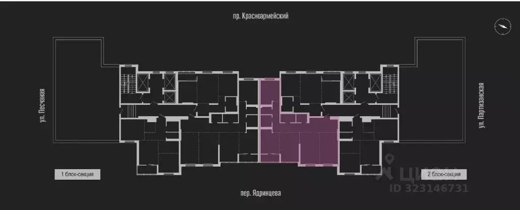 Свободной планировки кв. Алтайский край, Барнаул Красноармейский ... - Фото 1