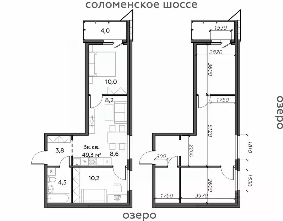 3-к кв. Карелия, Петрозаводск Район Северная промзона, Вороний Наволок ... - Фото 1