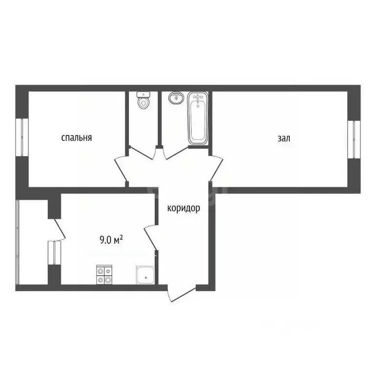 2-к кв. Тамбовская область, Тамбов Свободная ул., 4к8с1 (49.1 м) - Фото 2