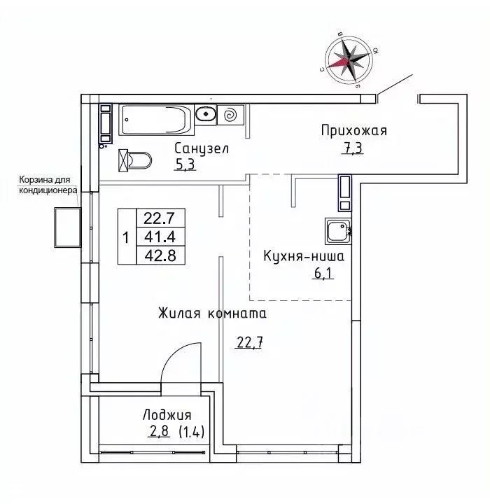 1-к кв. Приморский край, Надеждинский район, пос. Новый Новый жилой ... - Фото 1