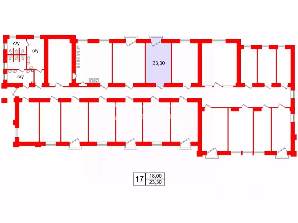 Комната Санкт-Петербург ул. Стахановцев, 9а (23.3 м) - Фото 1