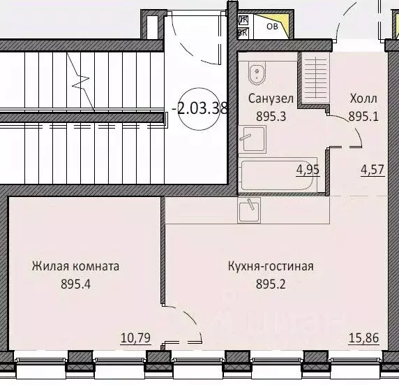 1-к кв. Москва Автозаводская ул., 24К1 (36.25 м) - Фото 0