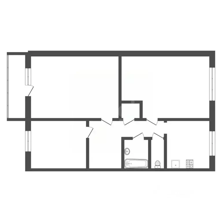 3-к кв. Тульская область, Богородицк Западный мкр, 18 (61.0 м) - Фото 2