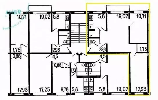 3-к кв. Новосибирская область, Новосибирск ул. Мичурина, 37 (55.9 м) - Фото 2