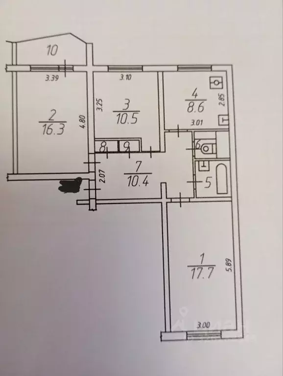 3-к кв. Московская область, Красногорск городской округ, Нахабино пгт ... - Фото 1
