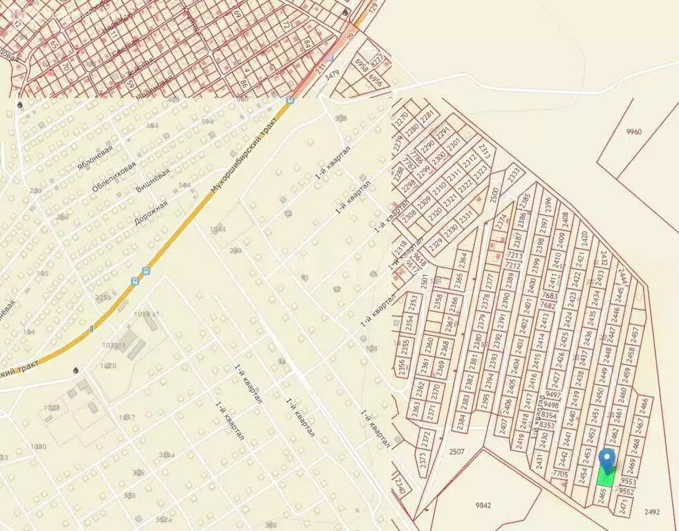 Участок в село Нижний Саянтуй, ДНТ Багульник, 1-й квартал, 241 (15 м) - Фото 1