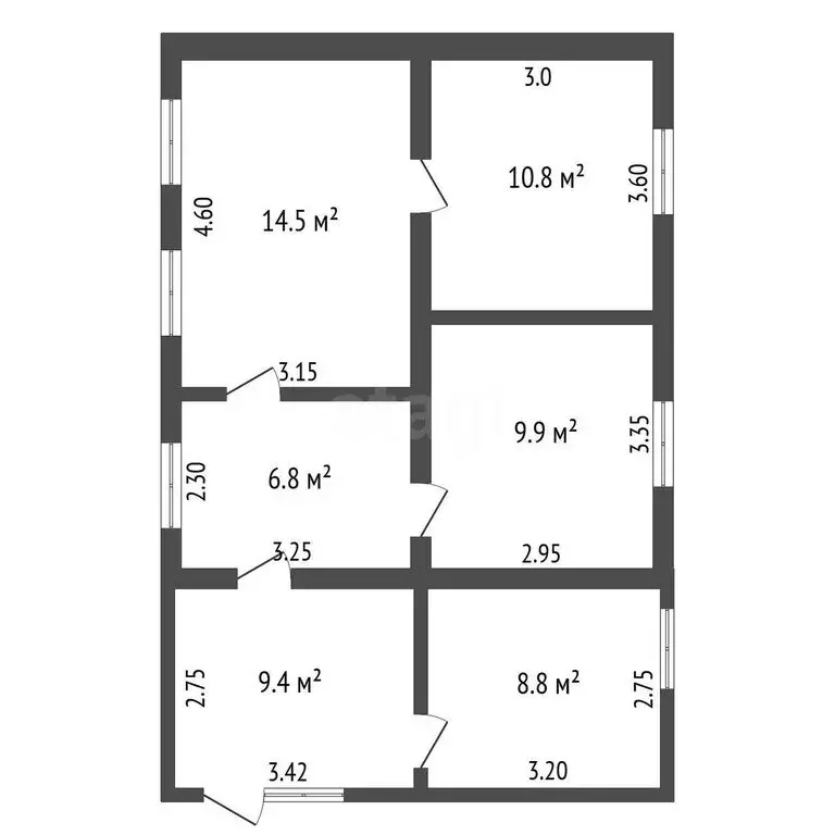 Дом в Виноградное, Садовая улица (60 м) - Фото 1