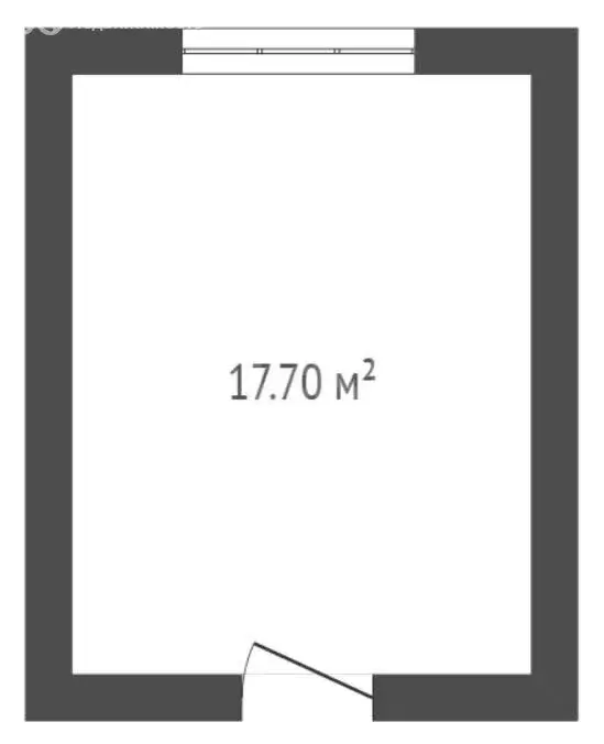 1к в -комнатной квартире (17.7 м) - Фото 1