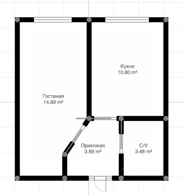 1-к кв. Кабардино-Балкария, Нальчик ул. Солнечная, 10к3 (35.11 м) - Фото 1