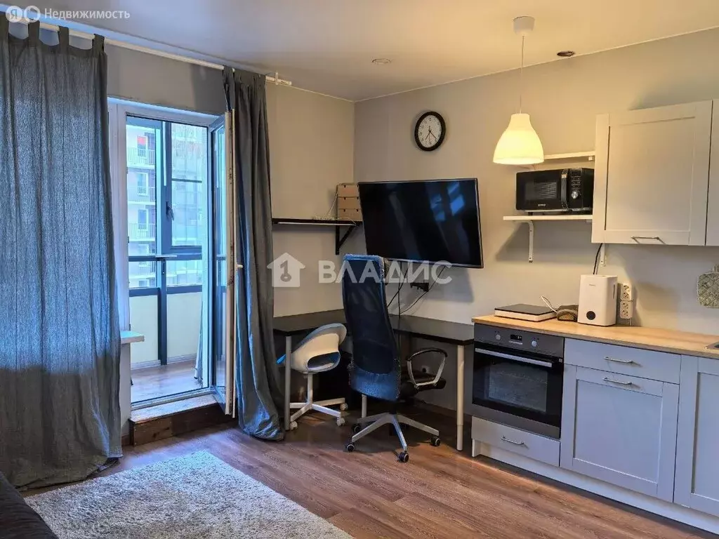 Квартира-студия: Кудрово, Европейский проспект, 18к2 (30 м) - Фото 0