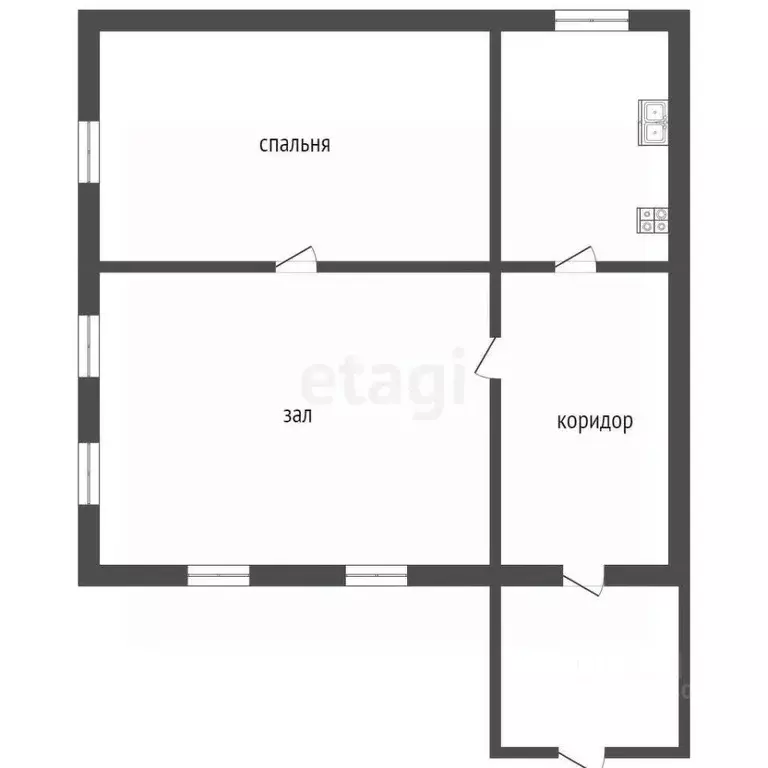 Дом в Саратовская область, Романовка рп ул. Заречная, 14 (36 м) - Фото 2