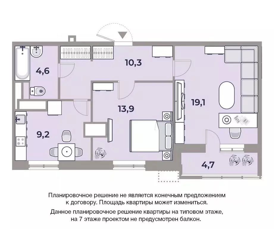 2-к кв. Москва Автозаводская ул., 23С120 (62.1 м) - Фото 0