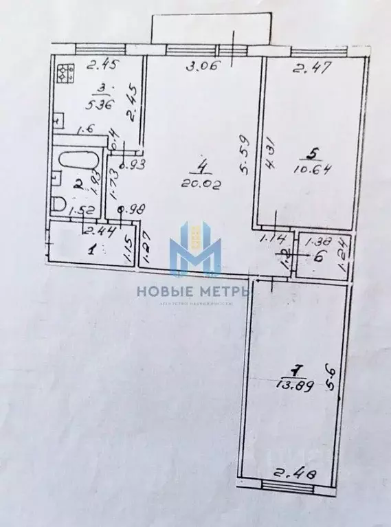 3-к кв. Нижегородская область, Дзержинск ул. Урицкого, 6А (57.4 м) - Фото 1