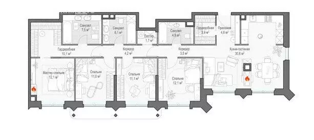 4-комнатная квартира: Москва, улица Академика Королёва, 21 (140 м) - Фото 1