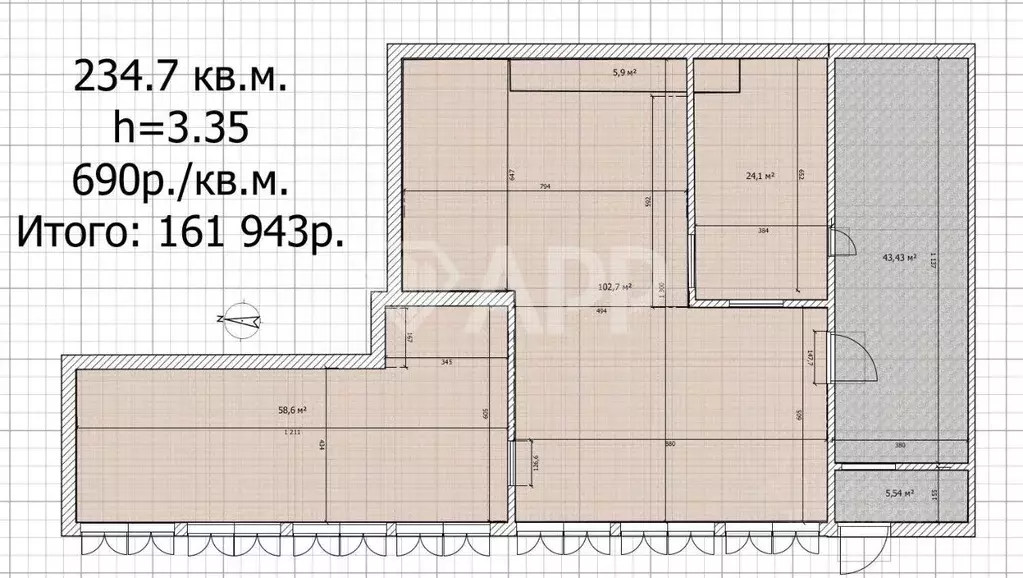 Производственное помещение в Татарстан, Казань ул. Восстания, 100к312 ... - Фото 2