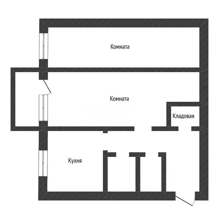 2-комнатная квартира: Остров, улица ДОС, 11 (41 м) - Фото 0