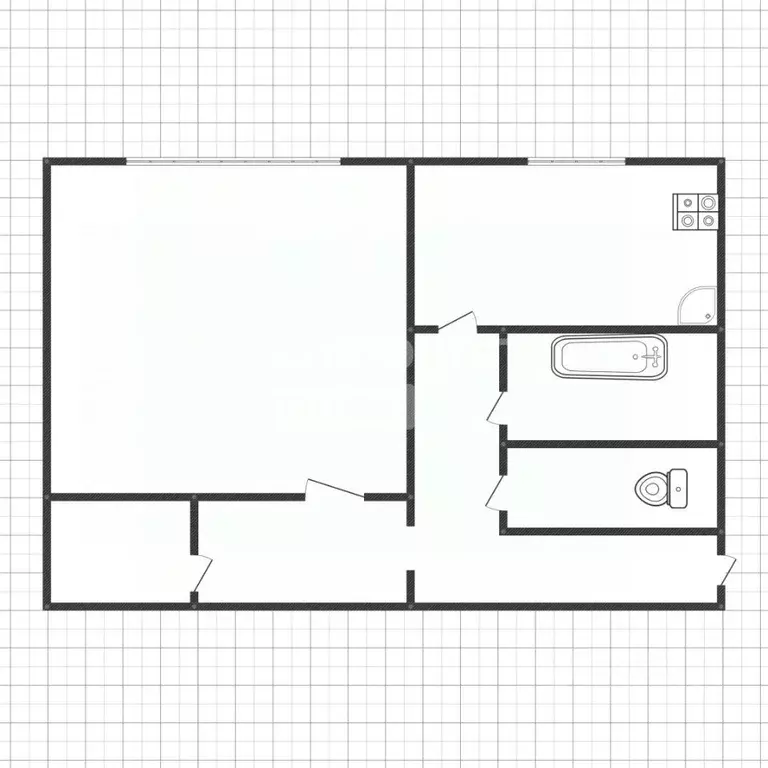 1-к кв. Липецкая область, Липецк ул. Плеханова, 61 (35.0 м) - Фото 2