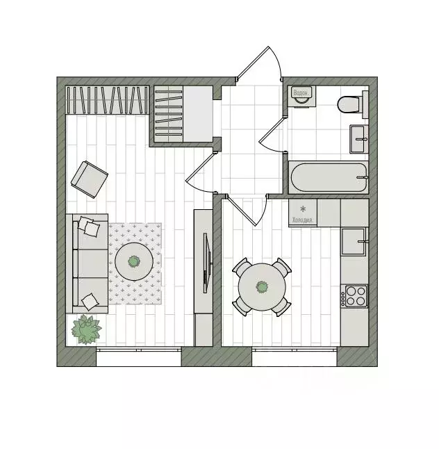 1-к кв. Кировская область, Киров бул. Прибрежный, 6 (34.2 м) - Фото 1