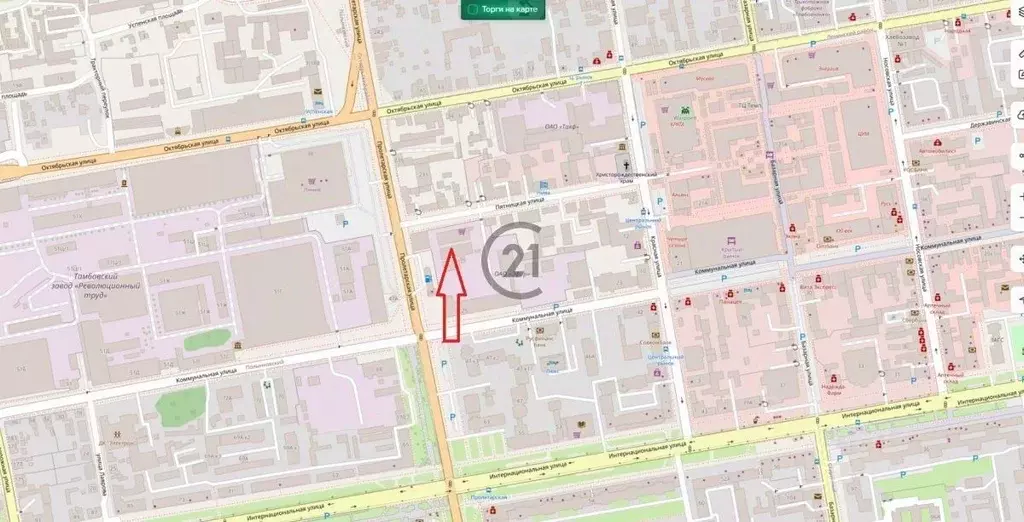 Торговая площадь в Тамбовская область, Тамбов Пятницкая ул., 12 (788 ... - Фото 1