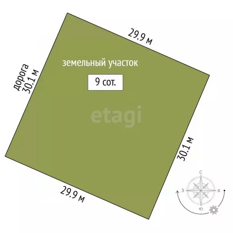 Участок в Башкортостан, Бирск ул. Авроры (9.0 сот.) - Фото 1