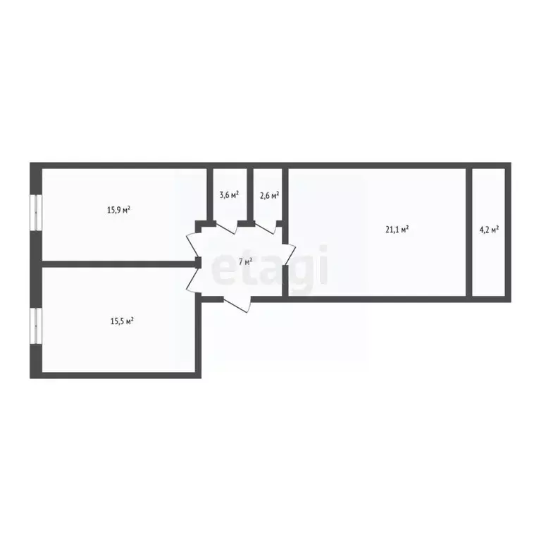 2-к кв. Краснодарский край, Новороссийск Цемдолина тер., ул. Ф.Я. ... - Фото 1