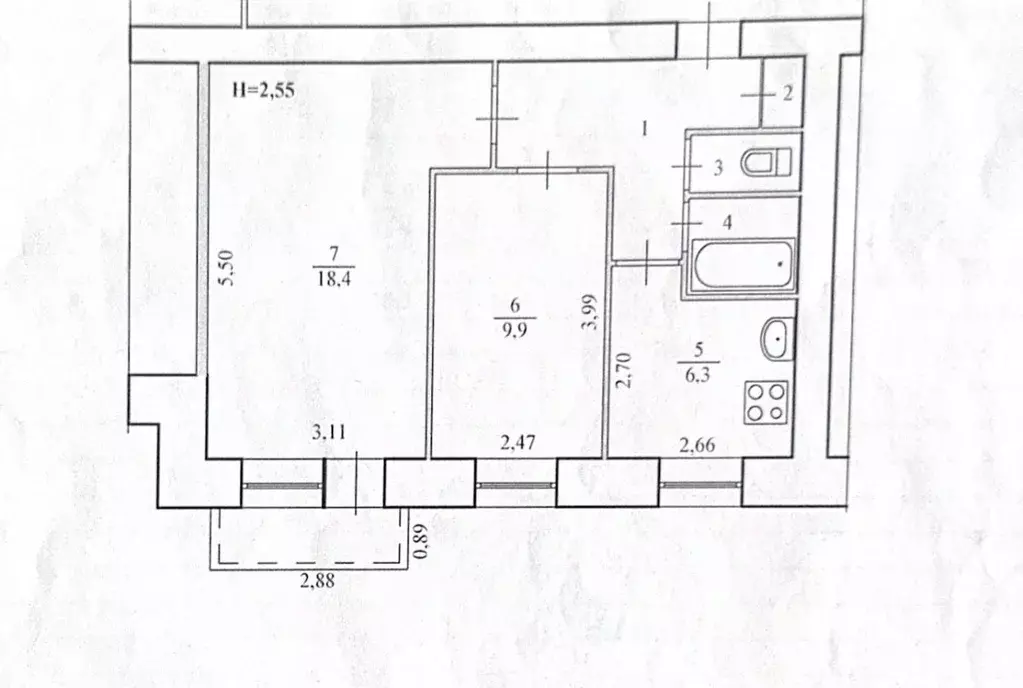 2-к кв. Волгоградская область, Волгоград ул. Генерала Ватутина, 8 ... - Фото 2