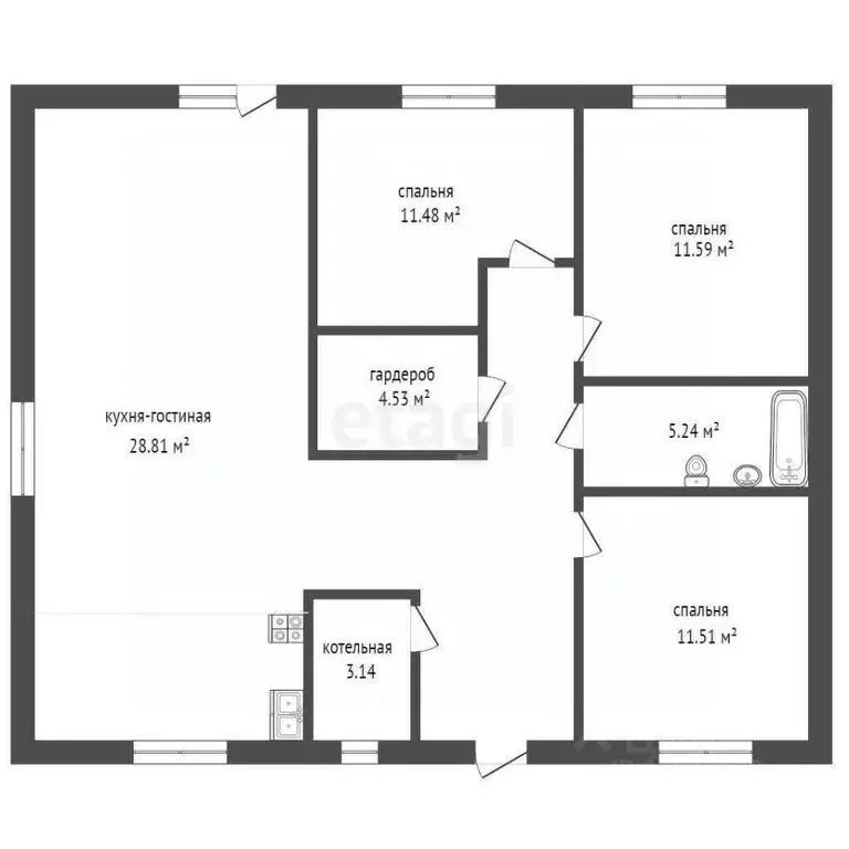 Дом в Тюменская область, Тюмень 4-й Салаирского тракта км (100 м) - Фото 0