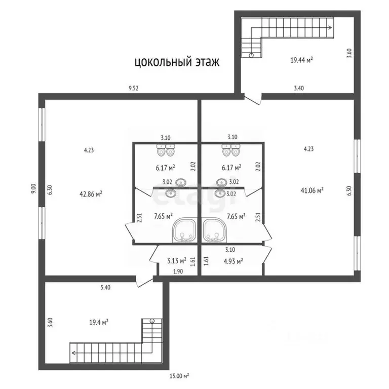 Таунхаус в Татарстан, Набережные Челны просп. Залесный, 8 (299 м) - Фото 2