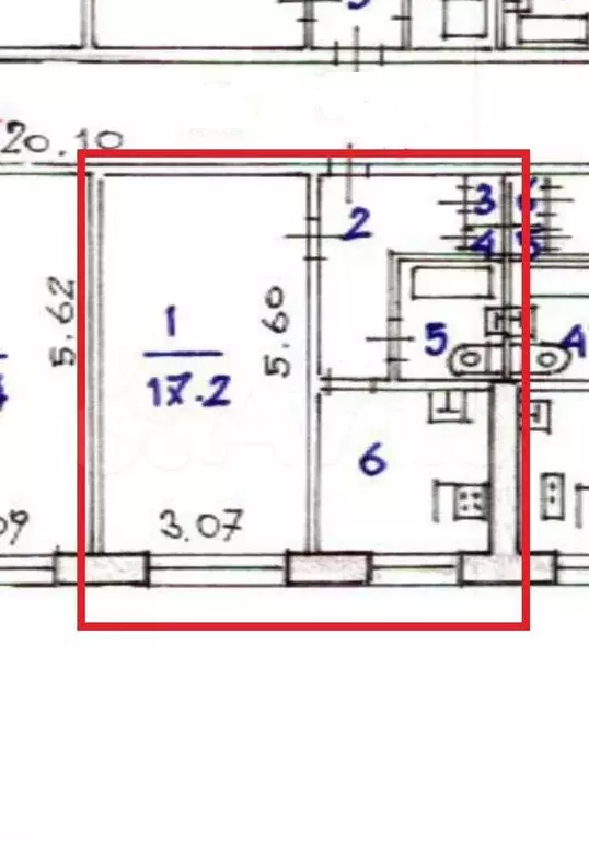 1-к. квартира, 30 м, 4/9 эт. - Фото 0