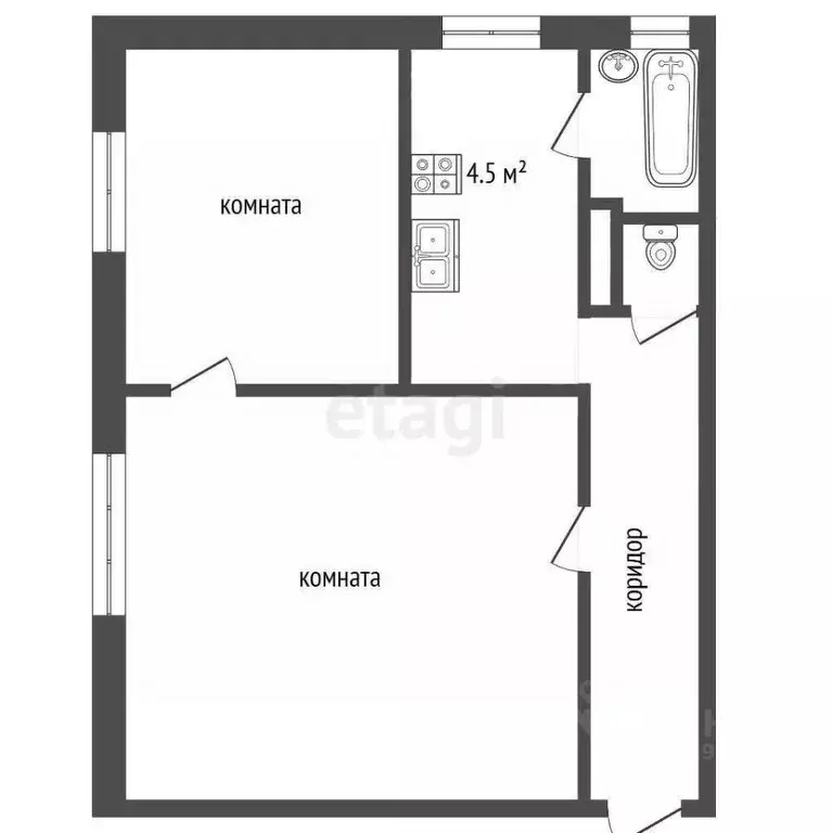 2-к кв. Ярославская область, Ярославль ул. 3-я Портовая, 18 (37.7 м) - Фото 1