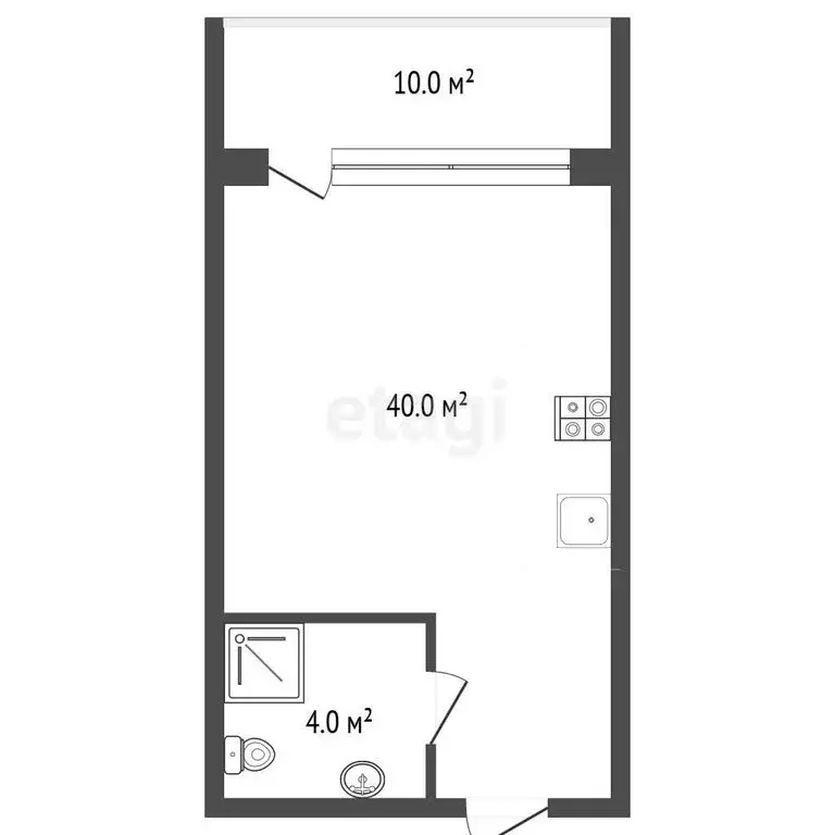 Квартира-студия: Гурзуф, Ялтинская улица, 14 (54 м) - Фото 1