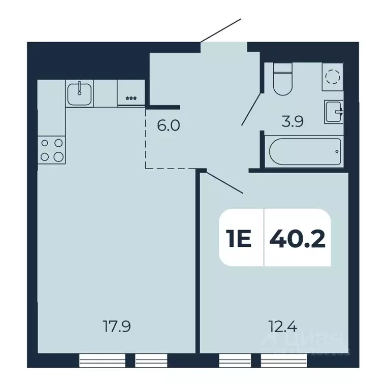 1-к кв. Ростовская область, Ростов-на-Дону Северный мкр, ул. ... - Фото 0