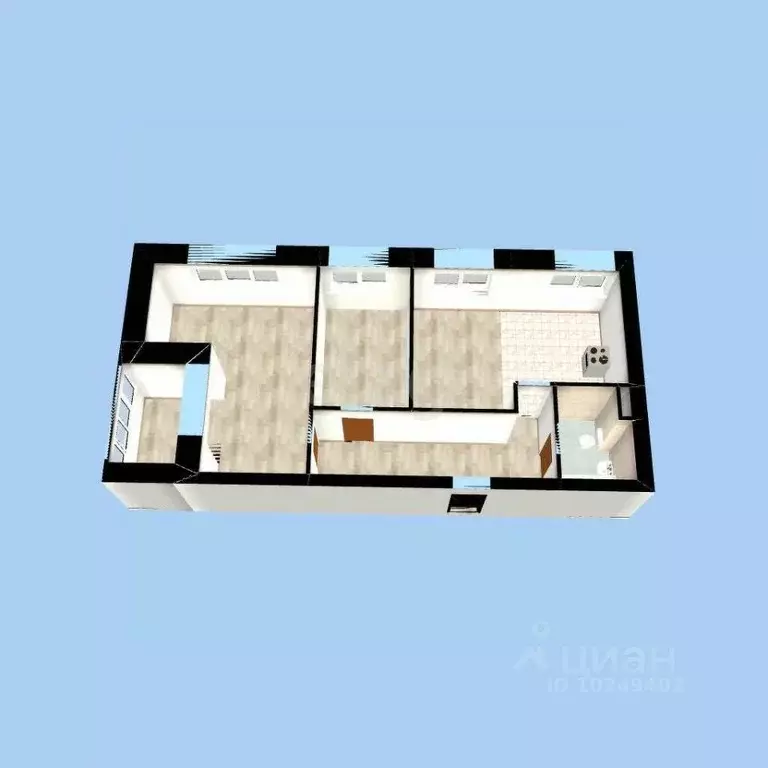 3-к кв. Башкортостан, Уфа Революционная ул., 54 (61.7 м) - Фото 1