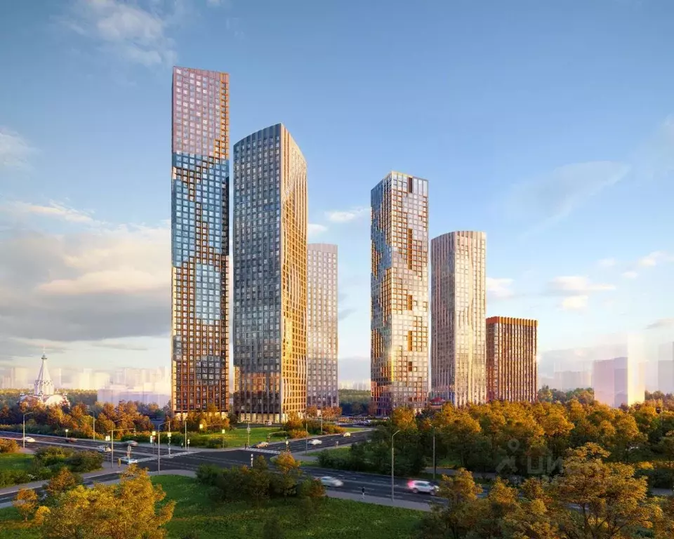 3-к кв. Москва Левел Мичуринский жилой комплекс, к1 (74.6 м) - Фото 2