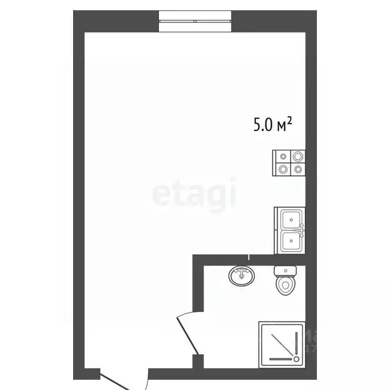 Студия Ямало-Ненецкий АО, Новый Уренгой Лимбяяха мкр, Надежда мкр, 17 ... - Фото 1