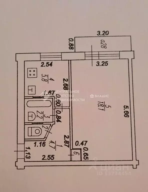 1-к кв. Рязанская область, Рязань Московский р-н, ул. Великанова, 2 ... - Фото 2
