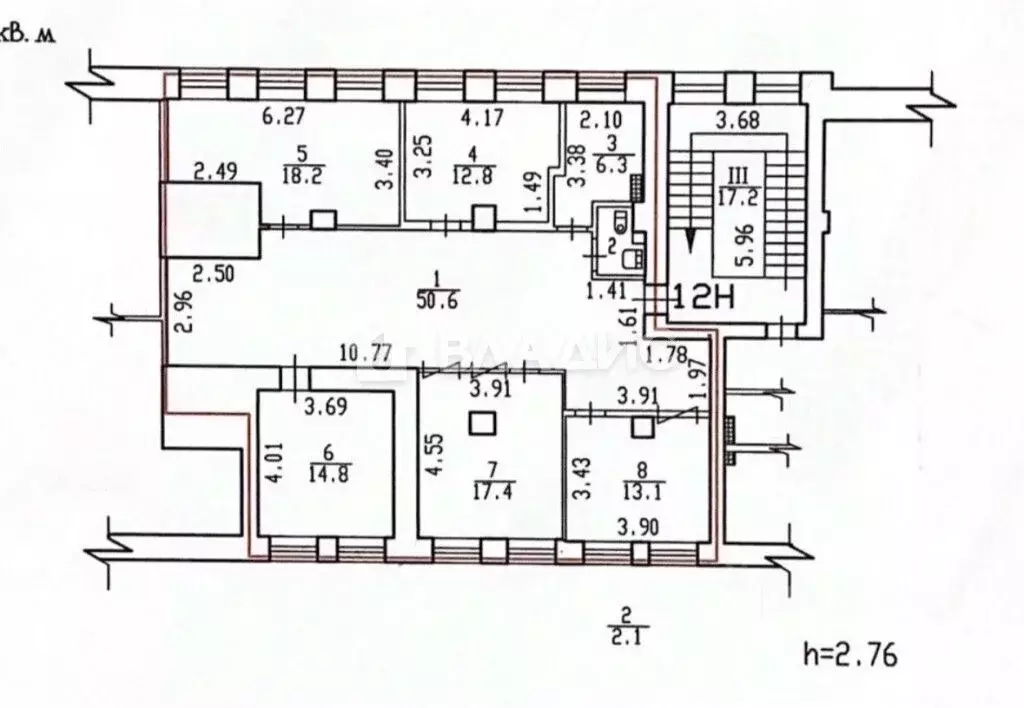 Офис в Санкт-Петербург Кондратьевский просп., 40к14 (17 м) - Фото 1