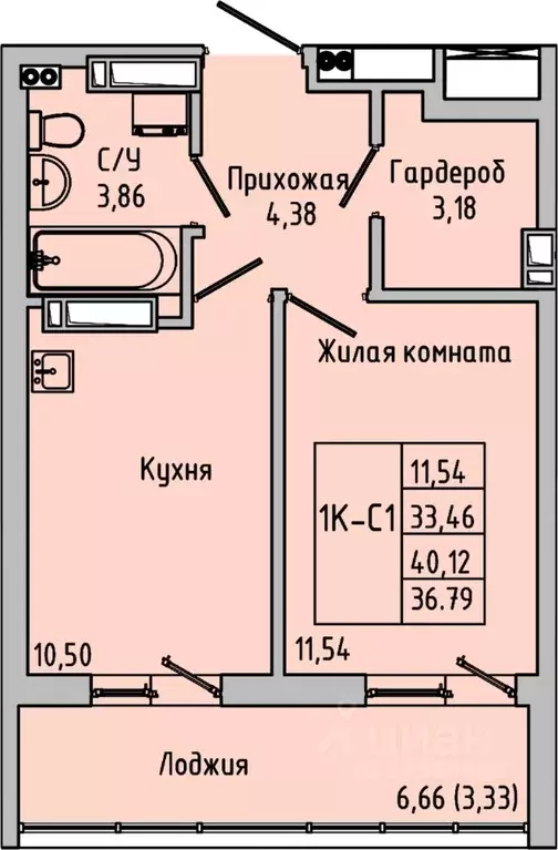 1-к кв. Ростовская область, Батайск  (36.79 м) - Фото 0