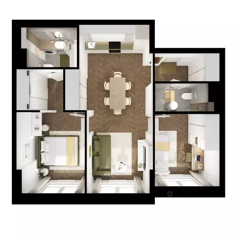 2-к кв. Московская область, Ленинский городской округ, Боброво пгт ... - Фото 2