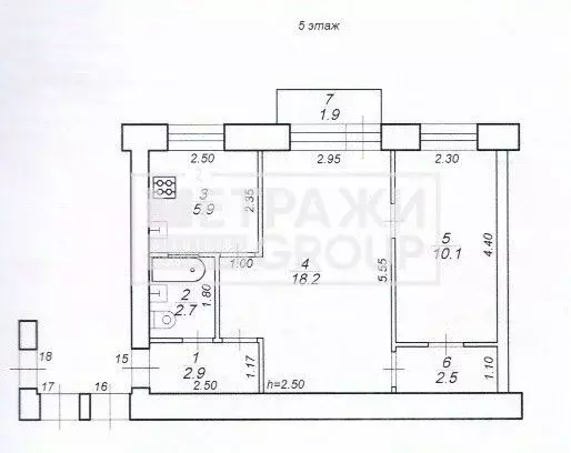 2-к кв. Тверская область, Кимры Коммунистическая ул., 16 (42.3 м) - Фото 2