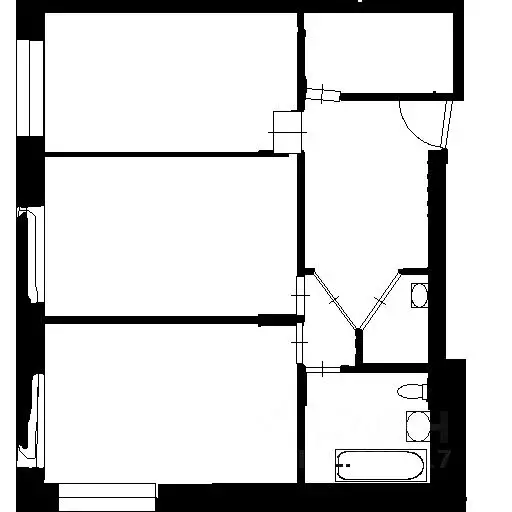 2-к кв. Москва ул. Архитектора Щусева, 2к2 (75.0 м) - Фото 1