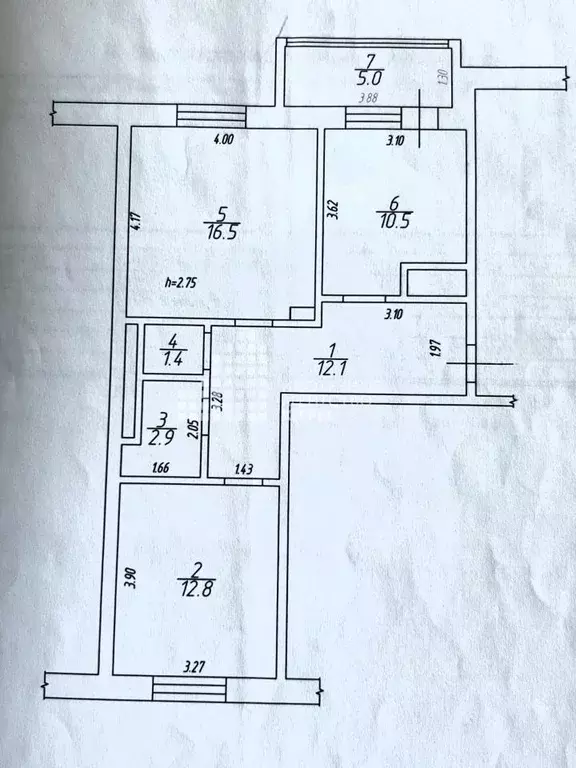 2-к кв. Ханты-Мансийский АО, Ханты-Мансийск Ледовая ул., 11 (56.2 м) - Фото 1