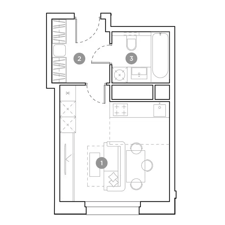 Квартира-студия: Люберцы, улица Гоголя, 3 (26.4 м) - Фото 2