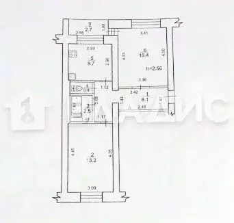 2-к кв. Башкортостан, Стерлитамак Одесская ул., 76 (48.8 м) - Фото 2
